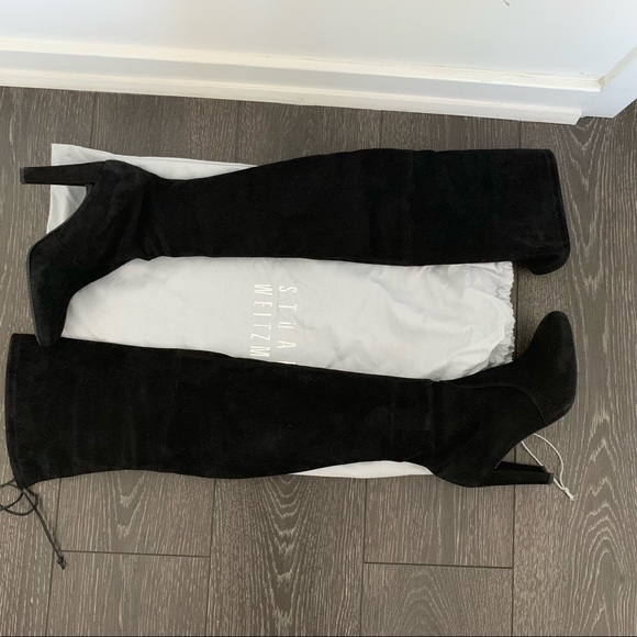 Stuart Weitzman Highland Over the knee suede boots - Picture 4 of 8